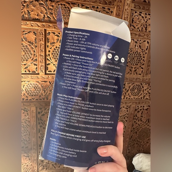 Wireless headphones Beanie Warm Hat - Picture 2 of 6